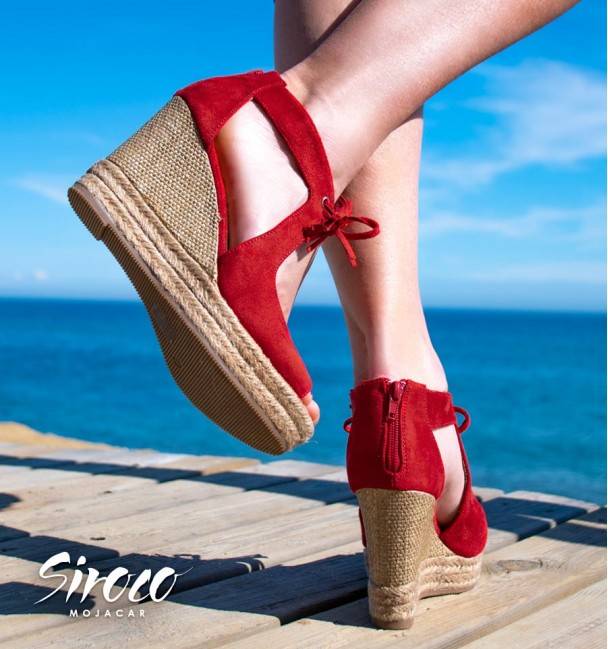 Sandalias Aldara Rojo