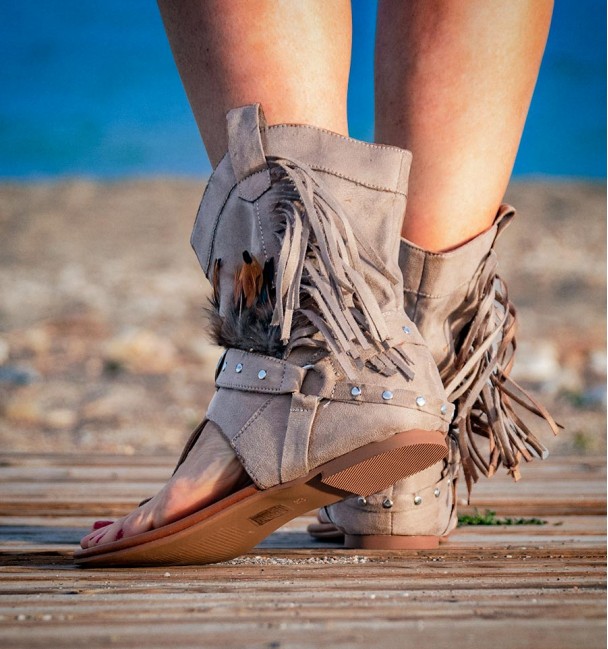 Botas Sandalias Indo Khaki