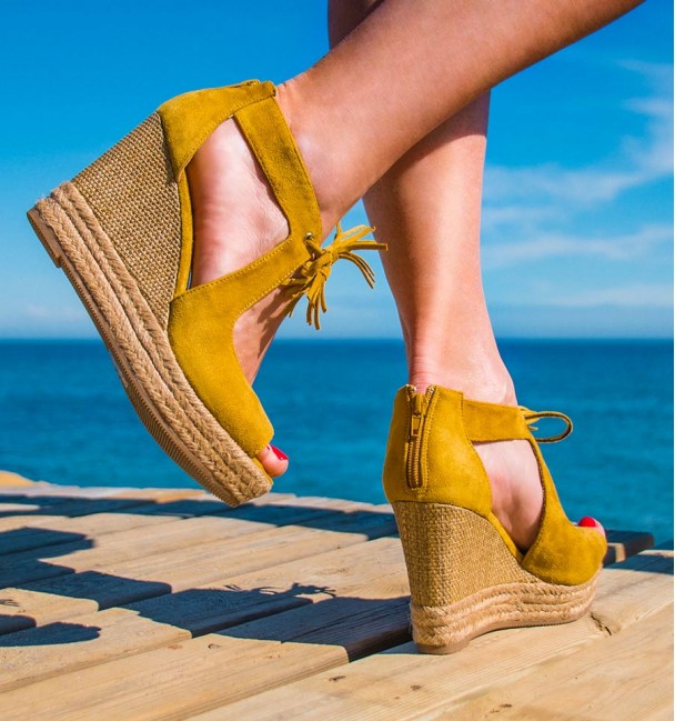 Sandalias Aldara Mostaza Sandalias Aldara Mostaza