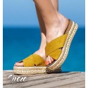 Sandalias Niebla Amarillo