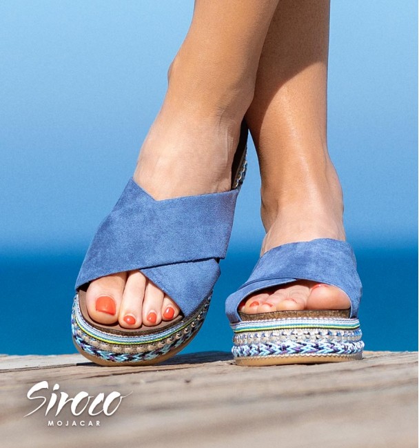 Sandalias Niebla Azul