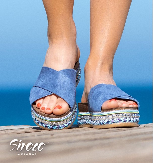 Sandalias Niebla Azul