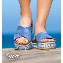 Sandalias Niebla Azul