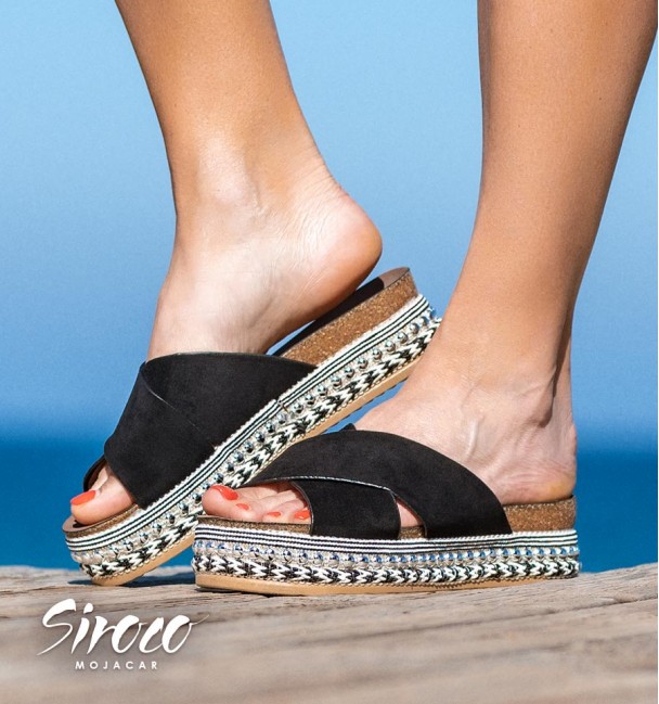 Sandalias Niebla Negro