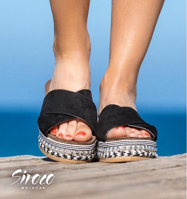 Sandalias Niebla Negro