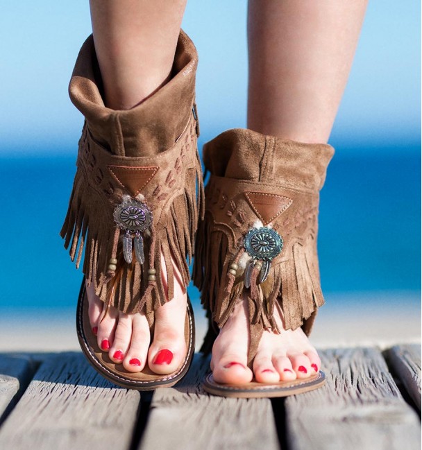 Botas Sandalias Tarifa Camel