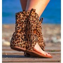 boho animal print sandals boots