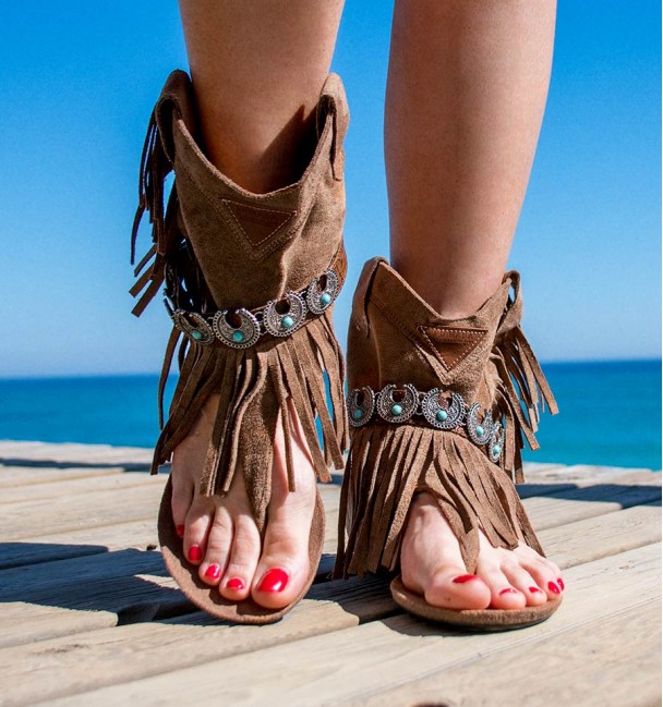 Botas Sandalias Panamá Camel