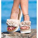 Sandalias Zia Beige