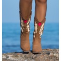 camel cowboy boots for woman with heel
