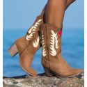 camel apache style boots