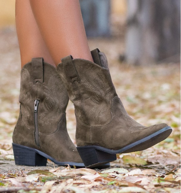 brown cowboy low cane boots  brown cowboy low cane boots