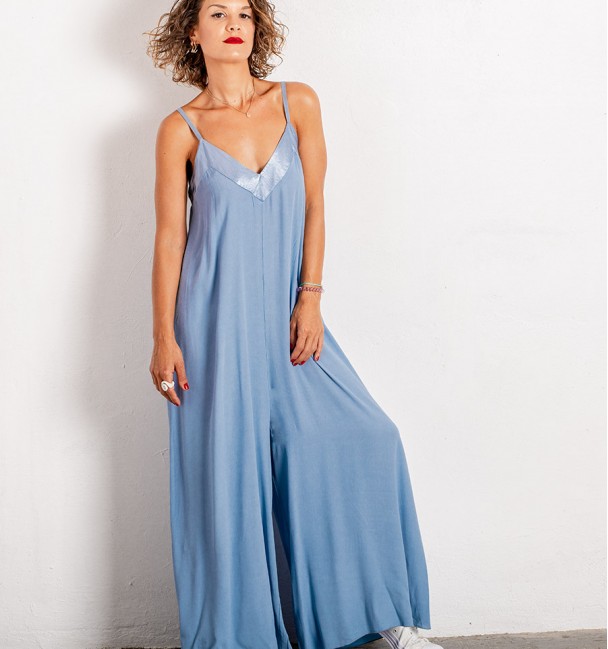 Macacao mulher Mati azul para festas