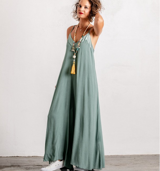 woman Jumpsuit Mati Green