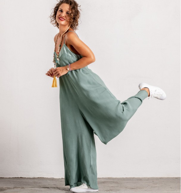 woman Jumpsuit Mati Green colour woman Jumpsuit Mati Green colour