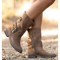 texana camel boot for women with buckles