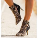 Bootie Print Monroe Black-Leopard