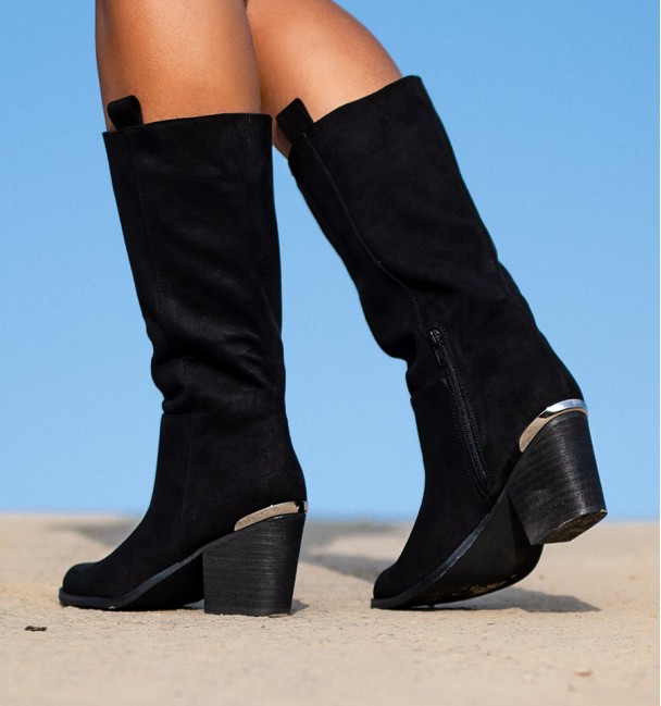 Mid-top boots with heel Luse