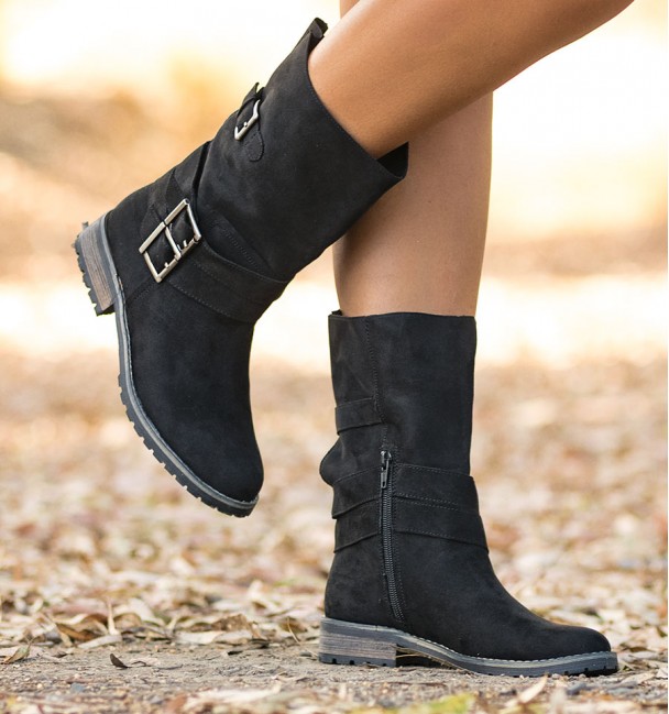 botas de mulher negra com fivelas james botas de mulher negra com fivelas james