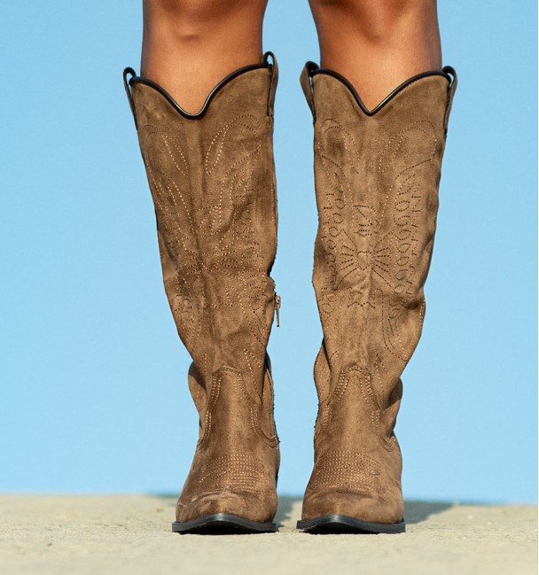 bota texana camel de mujer hollywood bota texana camel de mujer hollywood