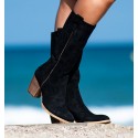 Botas pretas Yoho para mulheres