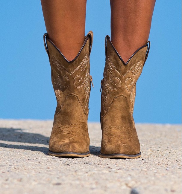 cowboy Botines Moon Camel