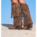 BOOTS HEEL INDIAN CAMEL