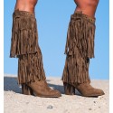 FRINGED BOOTS INDIAN CAMEL