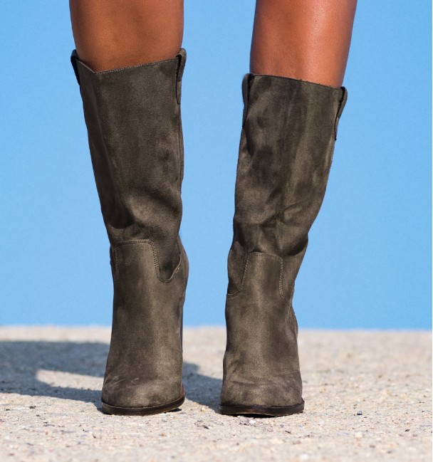 Botas Tacón Enol Taupe