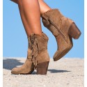 Jalisco Camel Fringed Boots