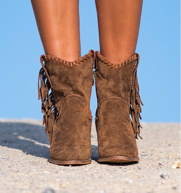 Botas Franjas Jalisco Marron