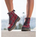 Boots  biker Alexander Black-Red