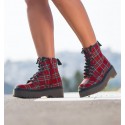Botas plataforma Alexander Negro-Rojo