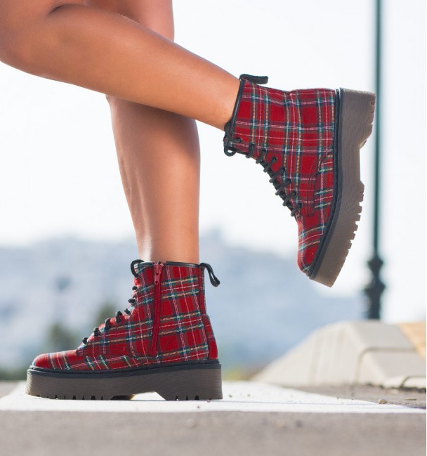 Boots Alexander Black-Red