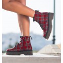 Botas Alexander  preto-vermelho