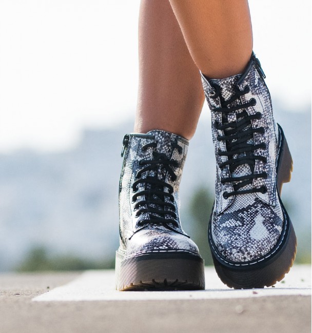 Print Boots Alexander Snake Print Boots Alexander Snake