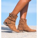  low boots camel