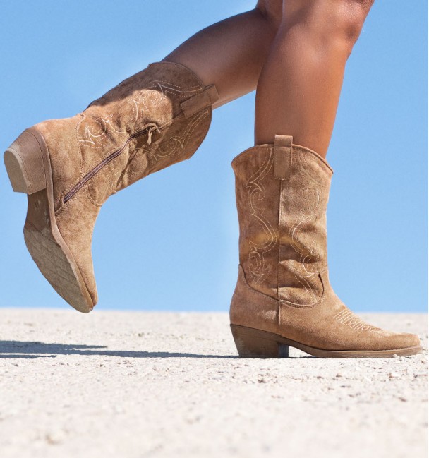 BOTAS COWBOY PATRIO COR KHAKI