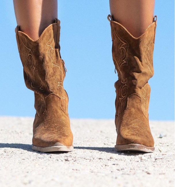 BOTAS COWBOY DE MUJER PATRIO CAMEL