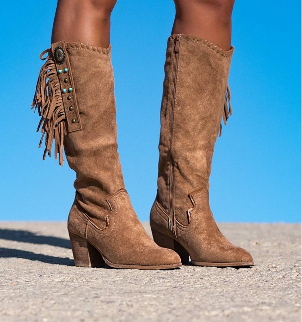 Botas  Femininas Quebec Camelo