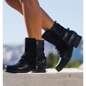 Botas Planas Yoe Negro