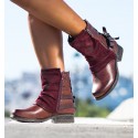 Botas Yoe Granate Mezcla