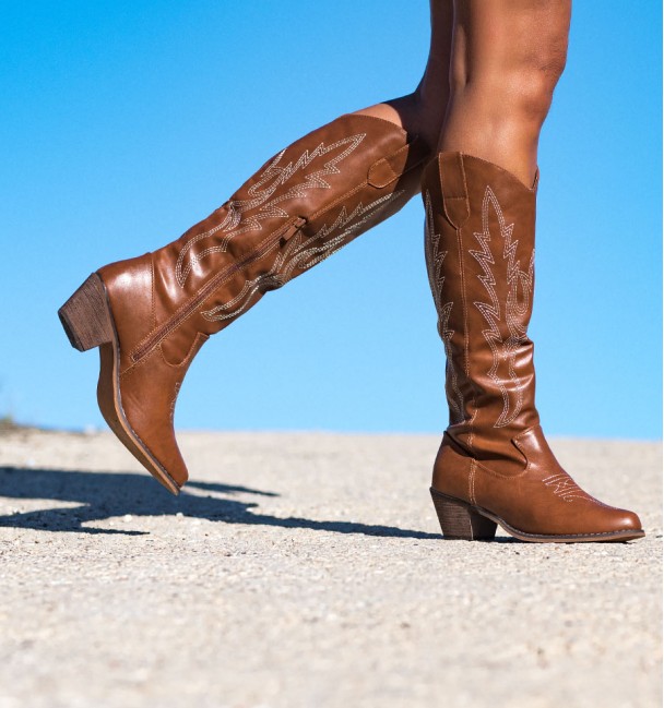 Botas Altas Savannah Camelo