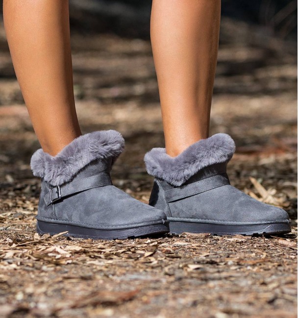 Botas Boho Siberia Cinzeta