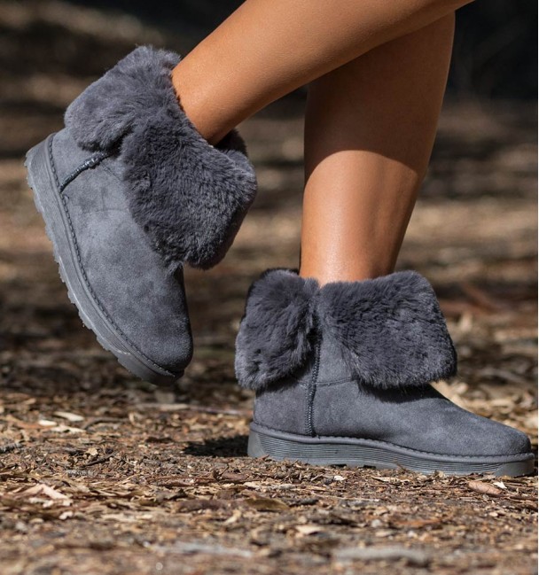 Botas Boho Shaka Cinzeta Botas Boho Shaka Cinzeta