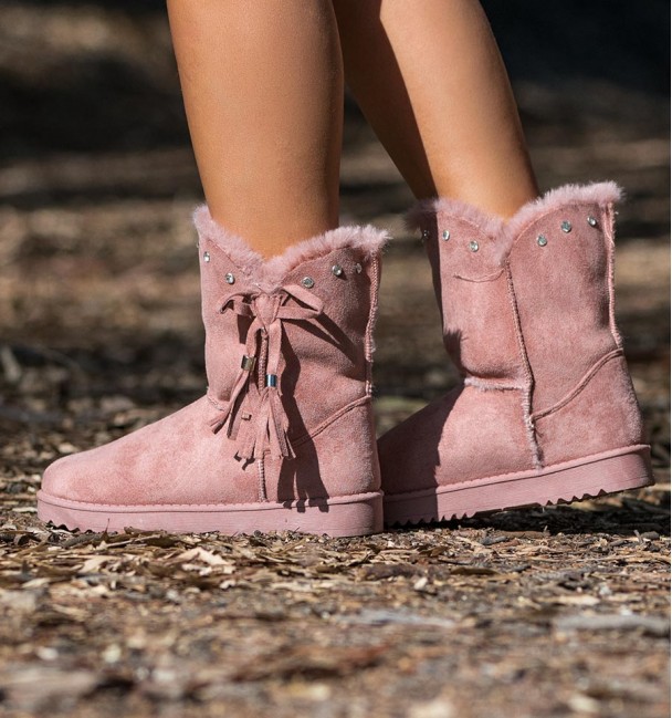 Botas Gante Cor Rosa Botas Gante Cor Rosa