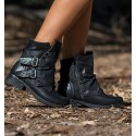 Cheste Black Flat Boots
