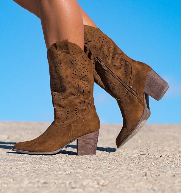 Botas Kea Cor Camelo