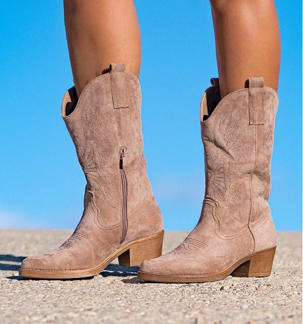 Botas Cowboy Loa Caqui