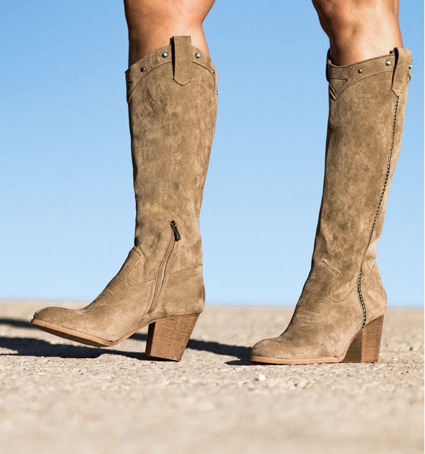 Botas Tacon Cotiel Kaki